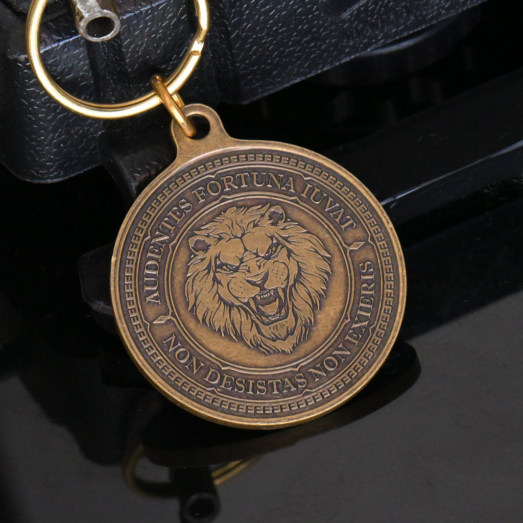 Audentes Fortuna Iuvat Key Tag