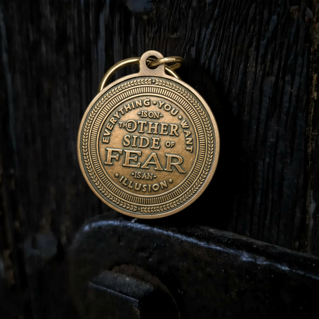 No Fear Key Tag