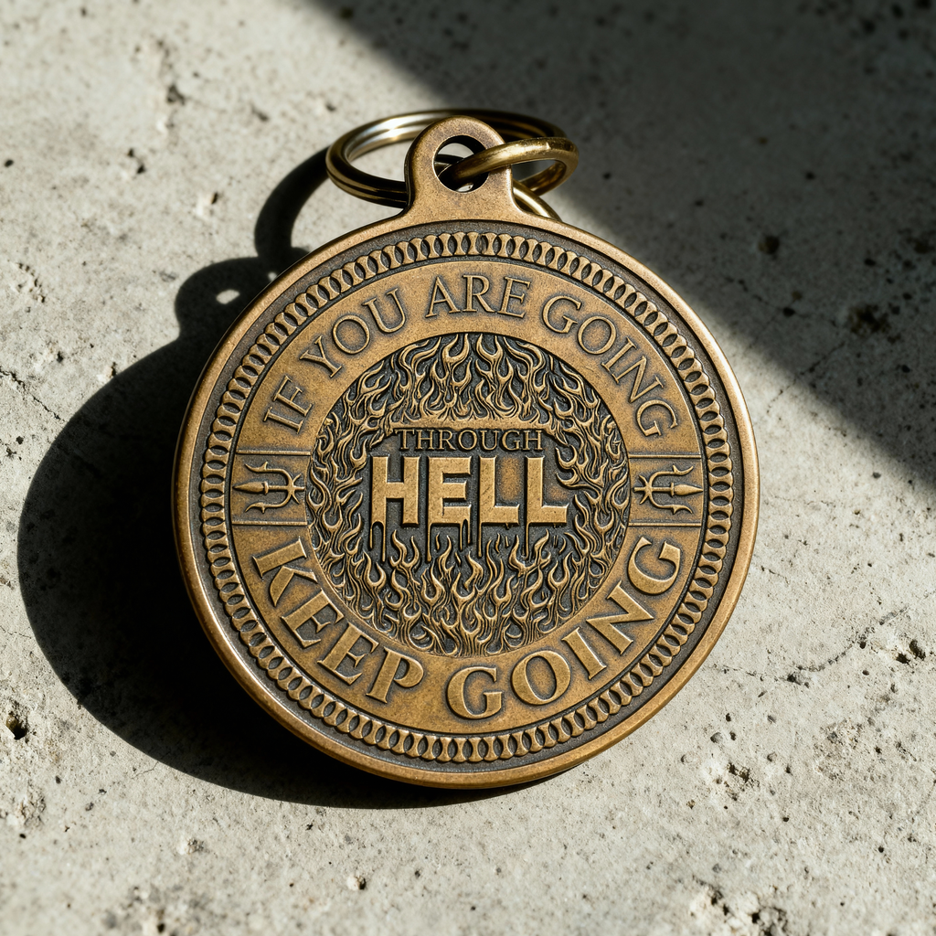 Keep Going Key Tag