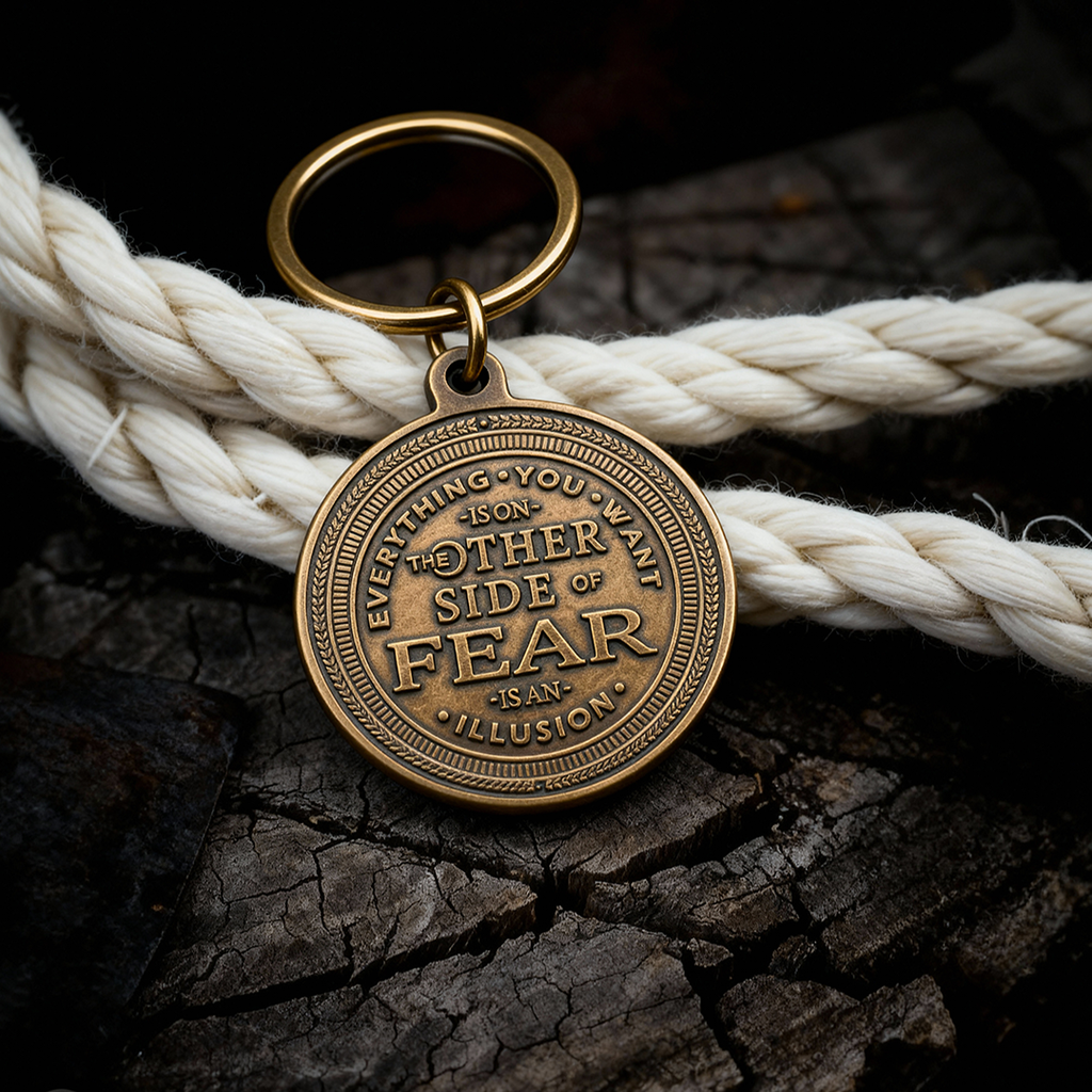 No Fear Key Tag