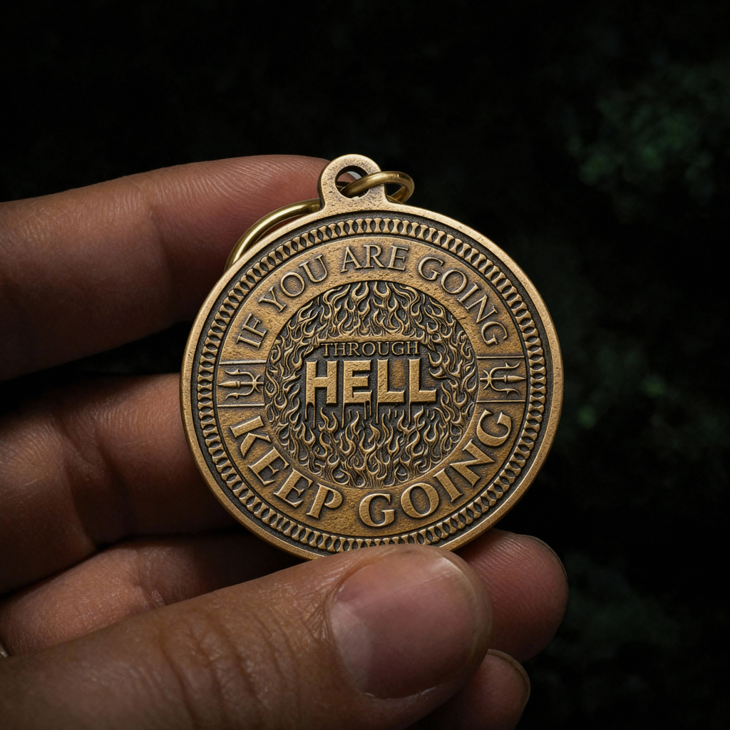 Keep Going Key Tag