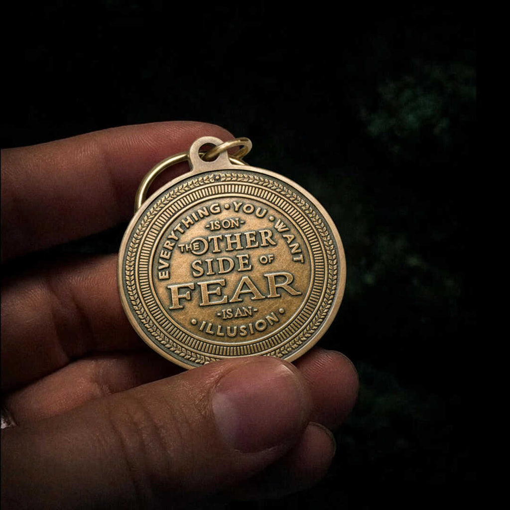 No Fear Key Tag