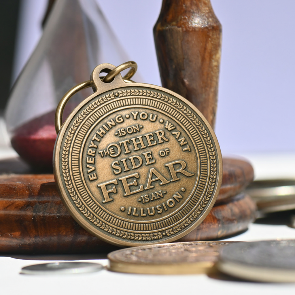 No Fear Key Tag