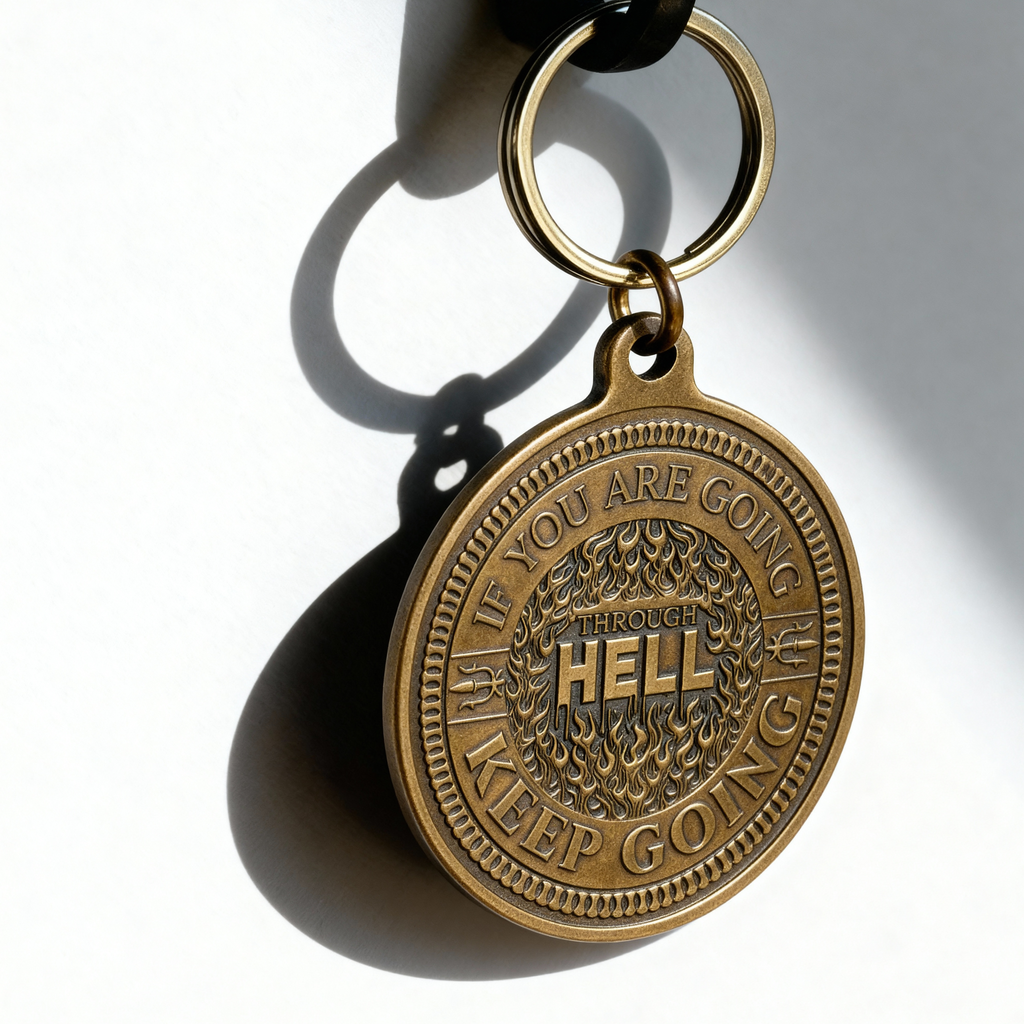 Keep Going Key Tag