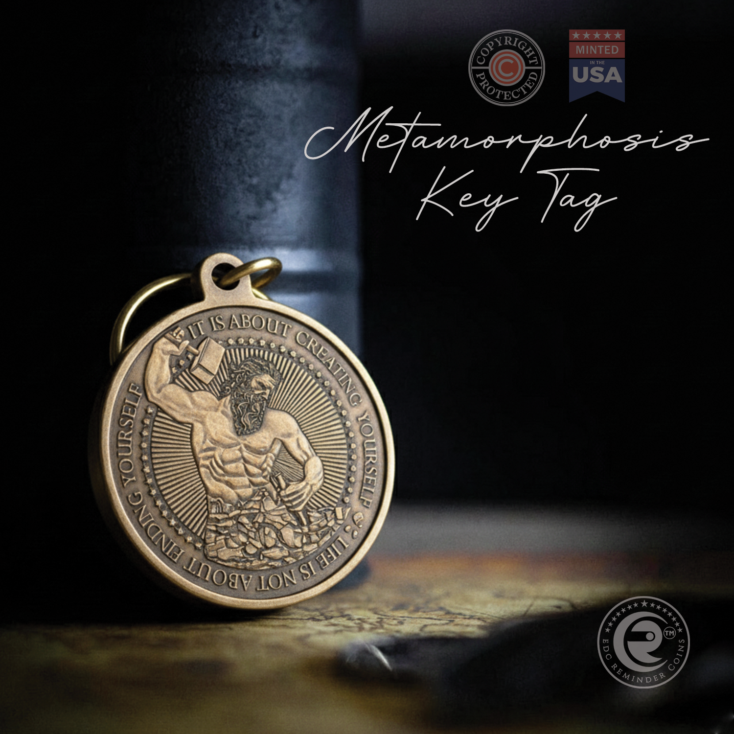Metamorphosis Key Rings Metamorphosis Key Tag – EDC Reminder Coins