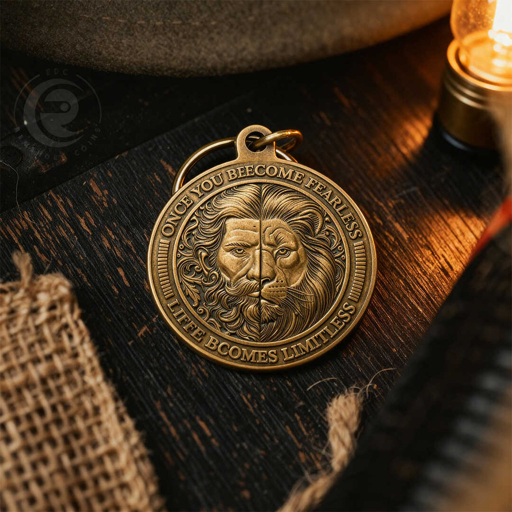 No Fear Key Tag