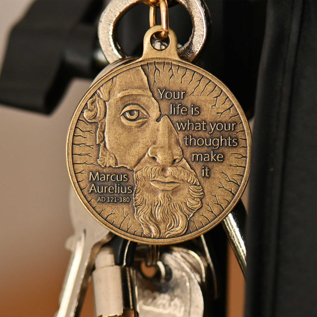 Marcus Aurelius Key Tag