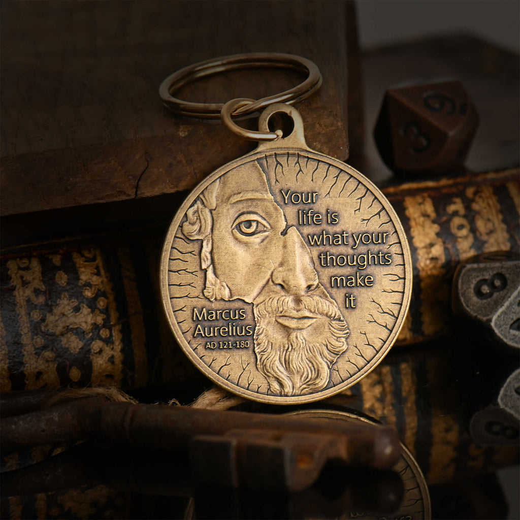 Marcus Aurelius Key Tag