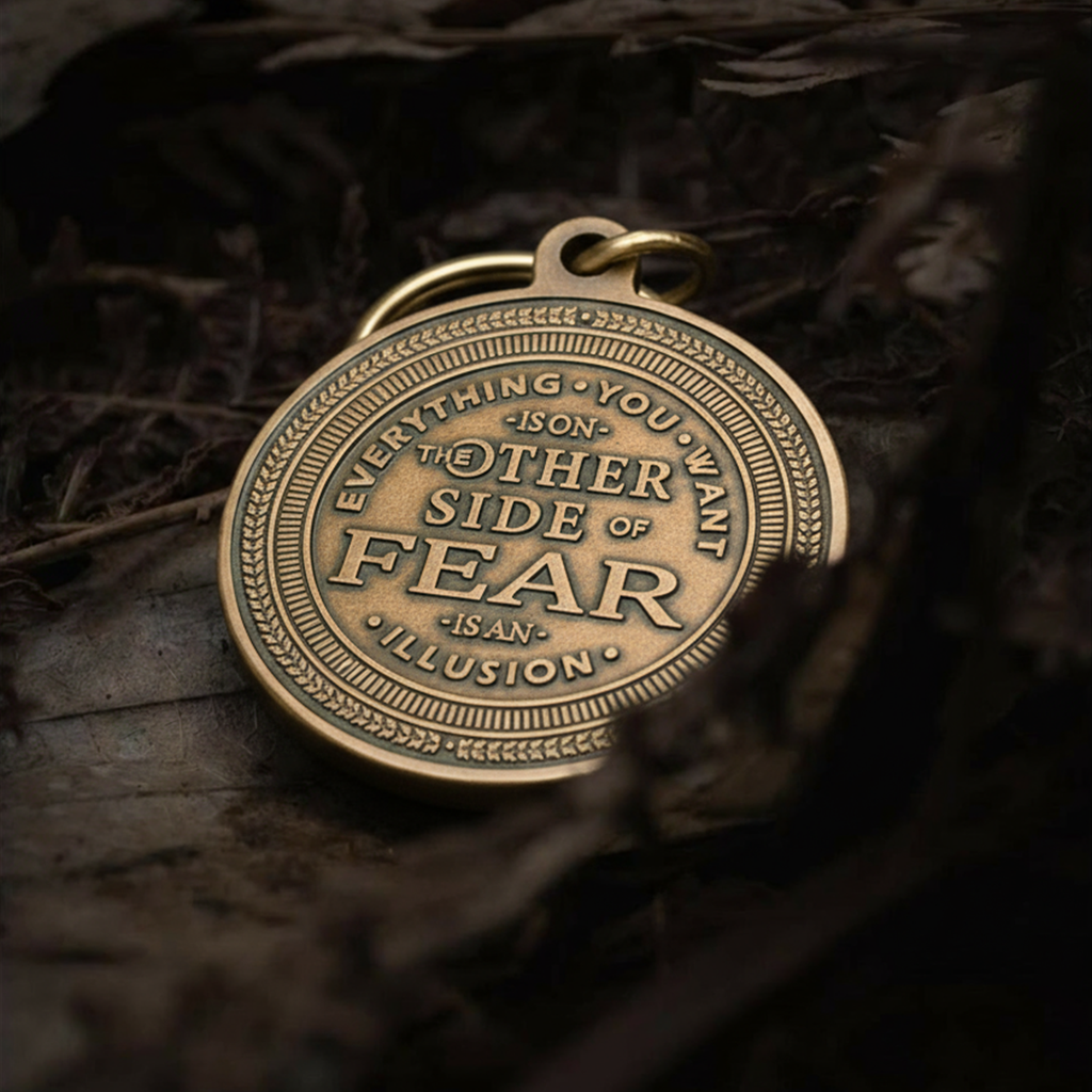 No Fear Key Tag