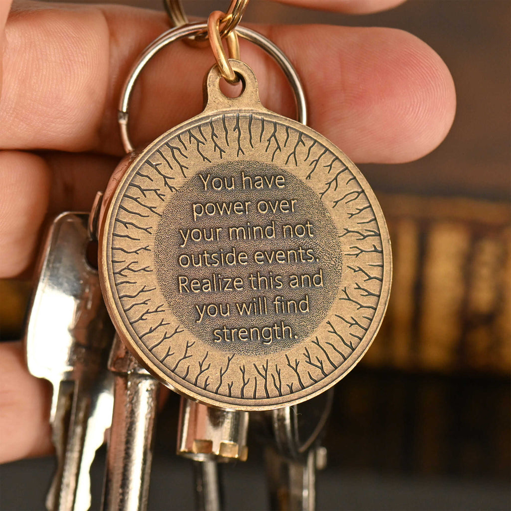 Marcus Aurelius Key Tag