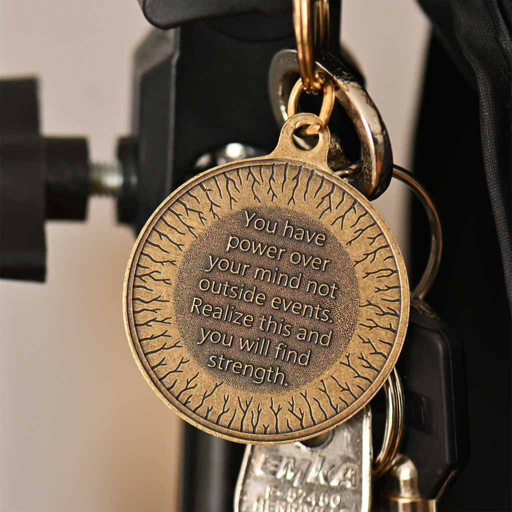 Marcus Aurelius Key Tag