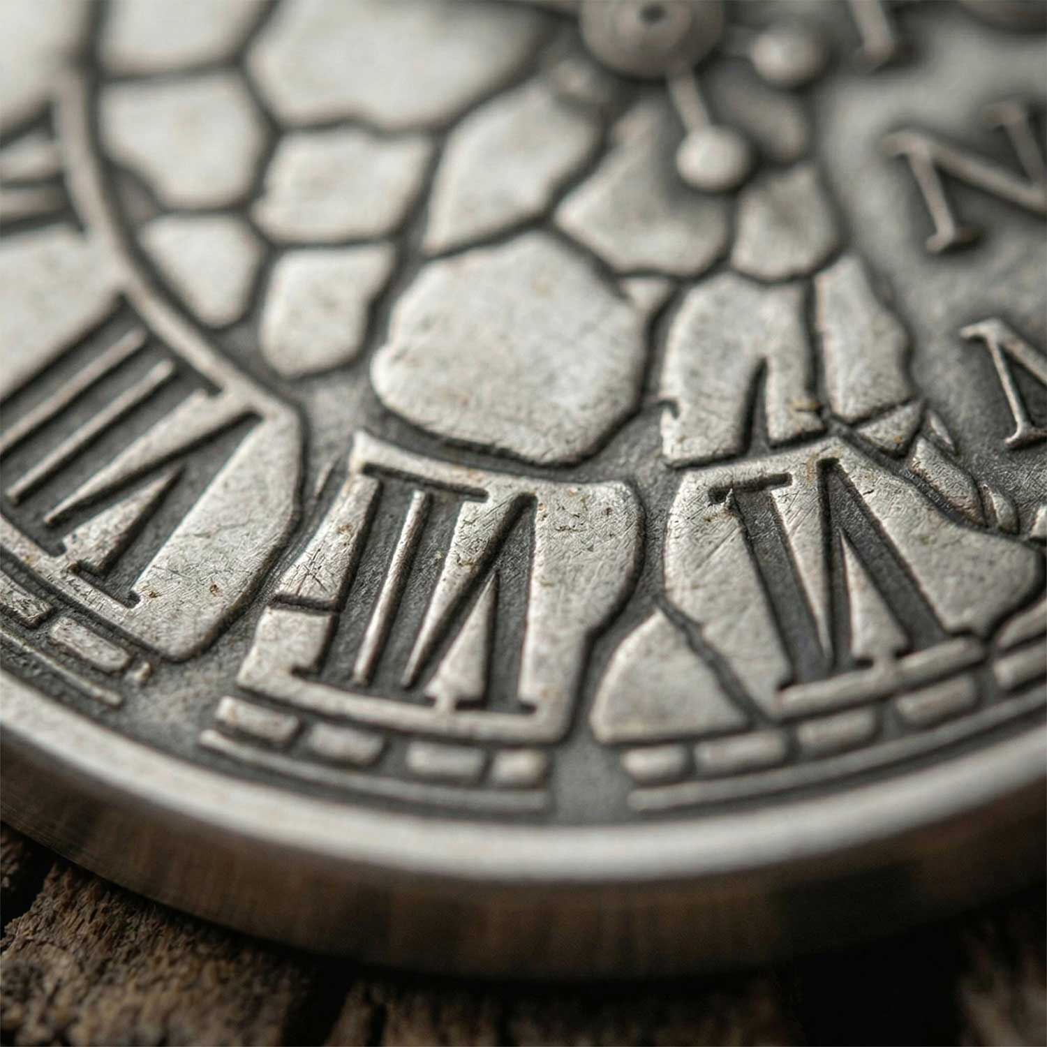 Extra Time Coin Fleeting Time Coin | Memento Mori Skull Coin, Time Waits – EDC Reminder ...