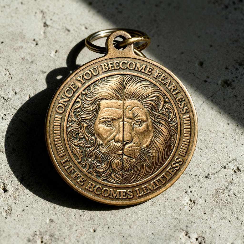 No Fear Key Tag