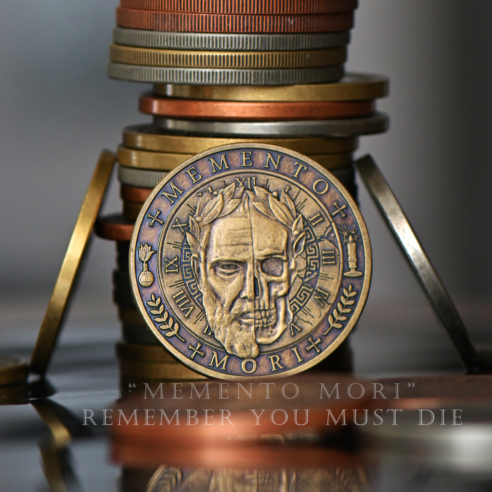 Memento Mori Coin EDC Reminder Coins