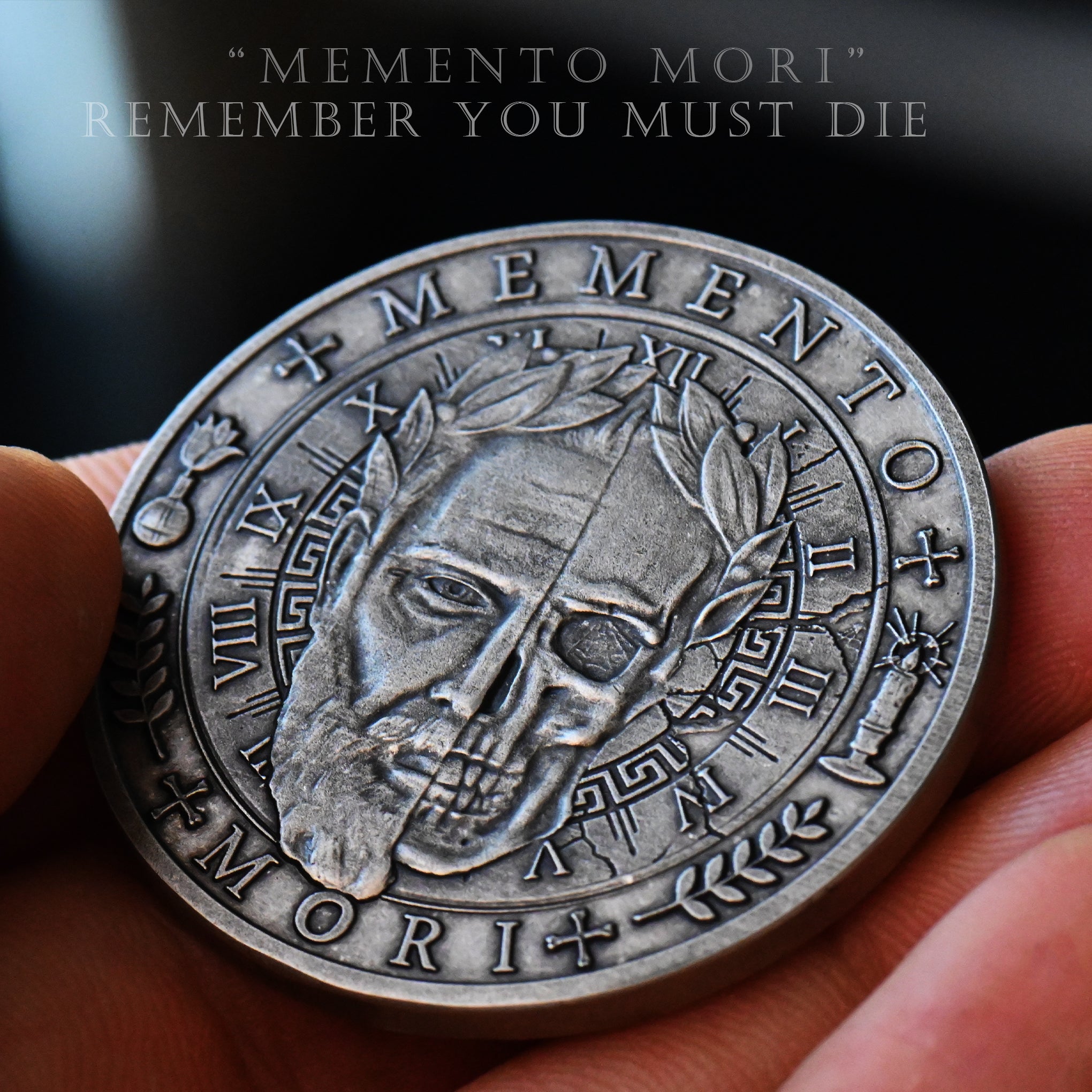 The Daily Stoic Tempus Fugit Memento Mori Coin Fac Vitam