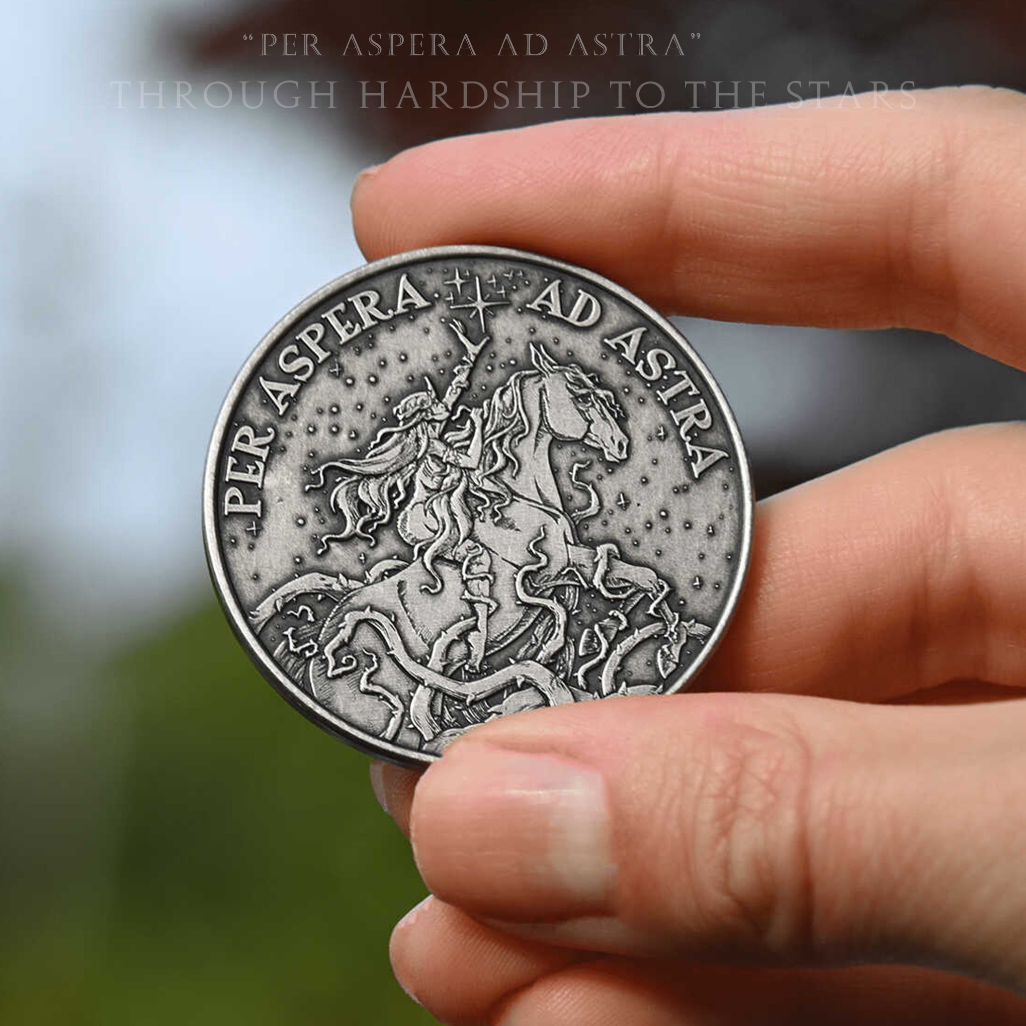 Per Aspera Ad Astra Coin – EDC Reminder Coins