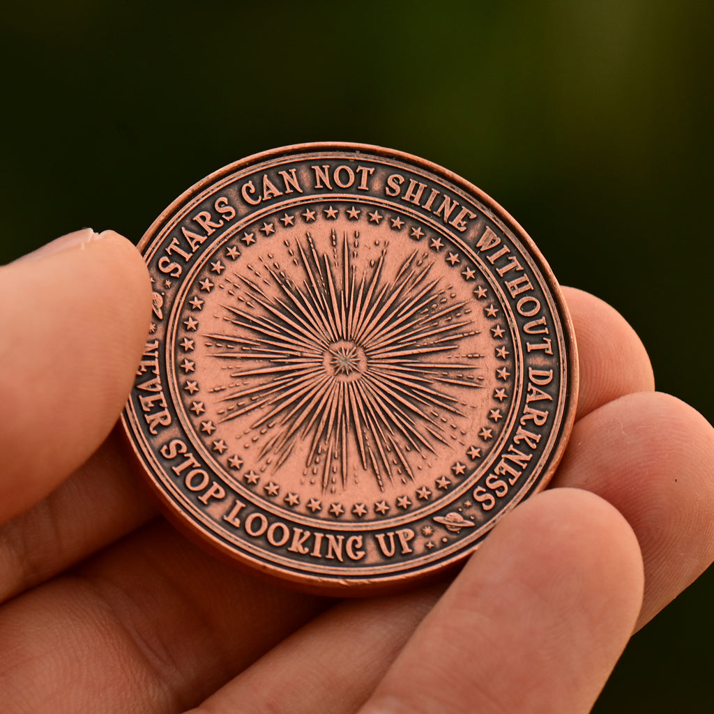 Latin Quote Coins EDC Reminder Coins Latin Quote Coins EDC Reminder Coins